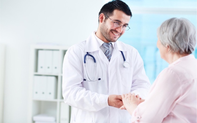 Doctor providing compassionate care to patient